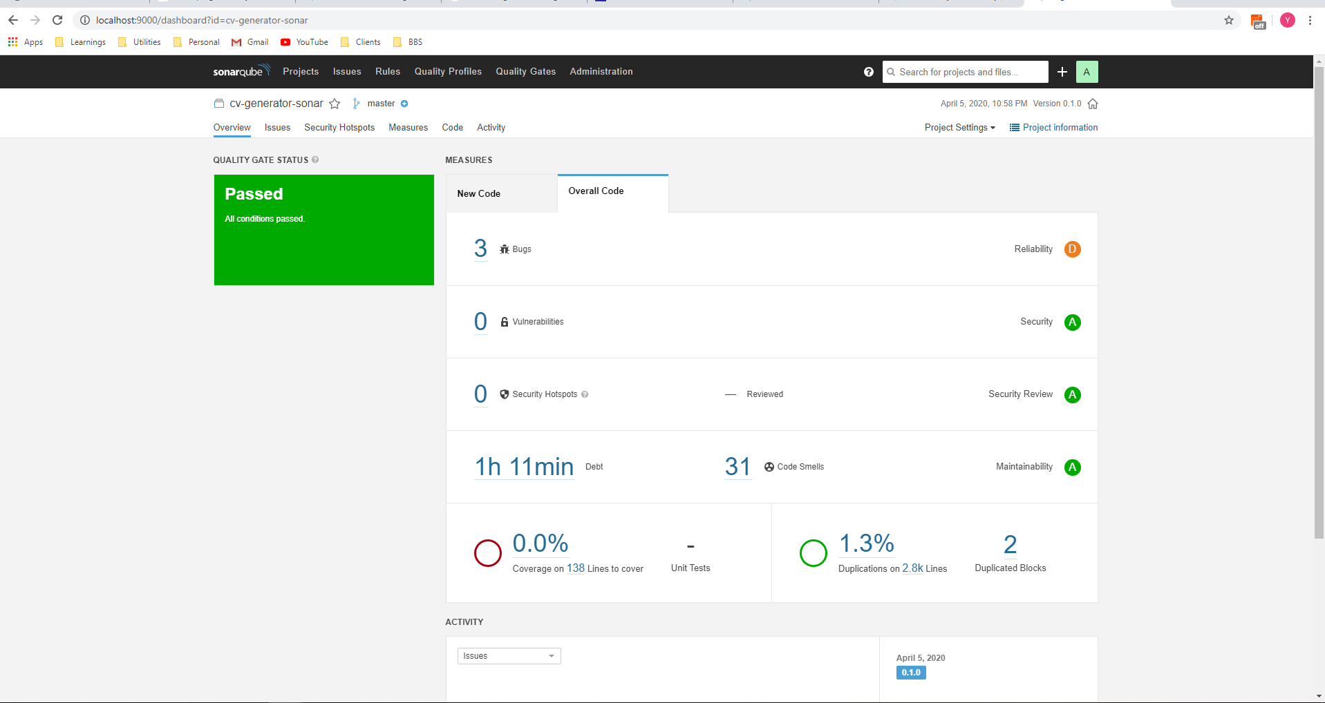 Automating code analysis with sonarqube and docker – Blue Bean Software